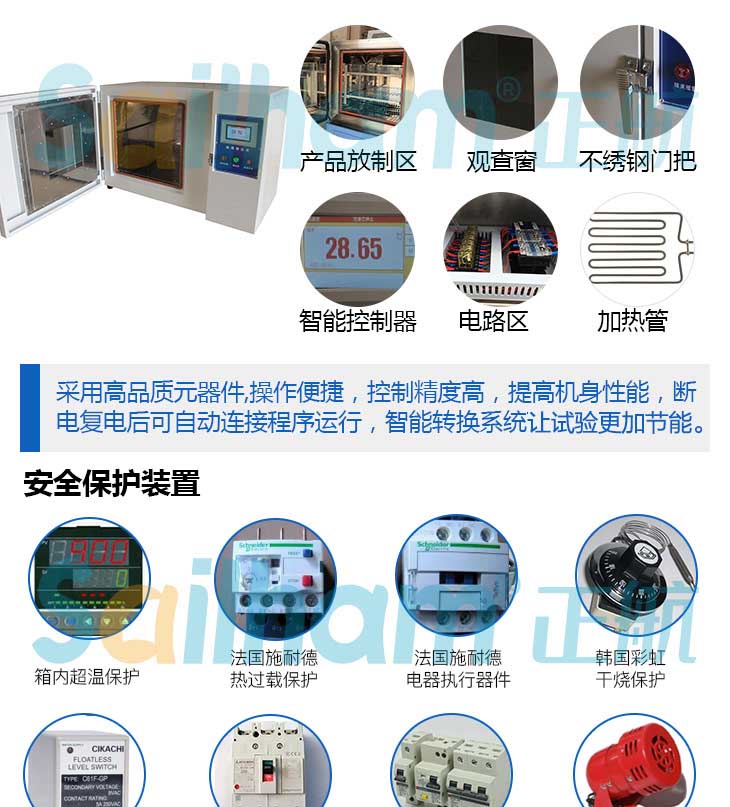 小型高溫干燥箱產品結構